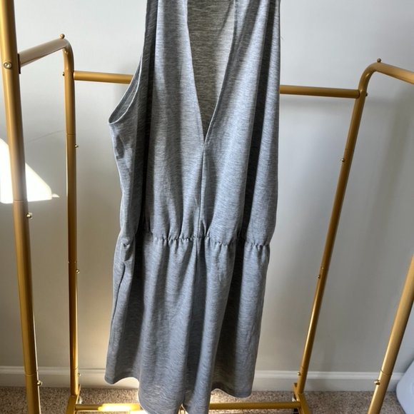 Gray Halter Neck Romper - Picture 4 of 6